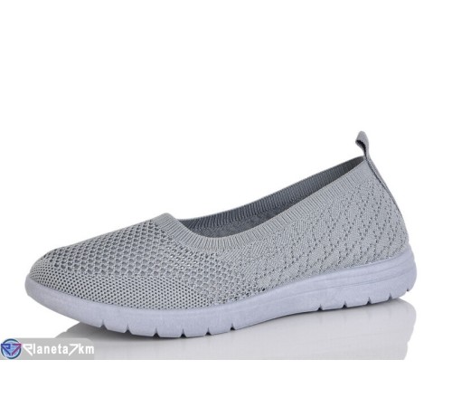 Туфлі жіночі на літо (8 пар р.37-41) сірий  "LORETA"