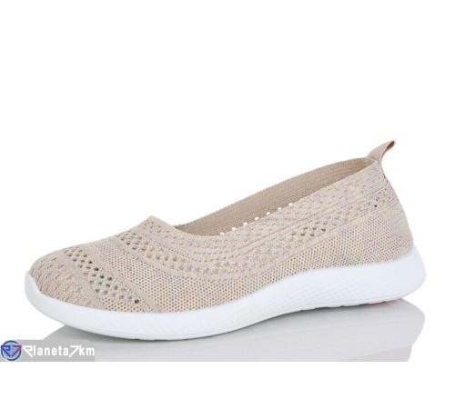 Туфлі жіночі на літо (8 пар р.37-41) бежевий  "LORETA"