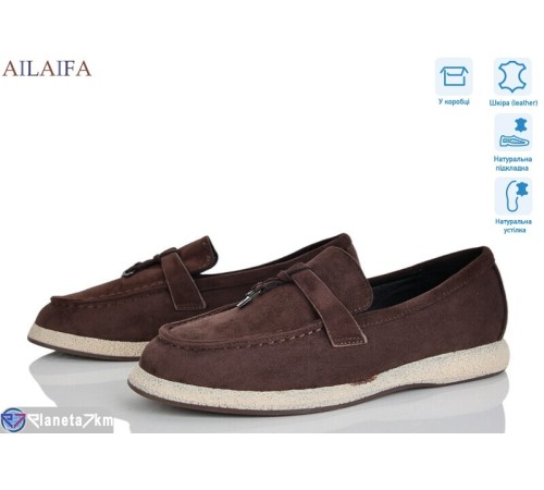 Туфлі жіночі на весну/осінь (8 пар р.36-41) коричневий  "Latifa"