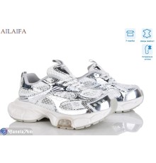 Кросівки жіночі на весну/осінь (6 пар р.36-41) срібний  "Latifa"