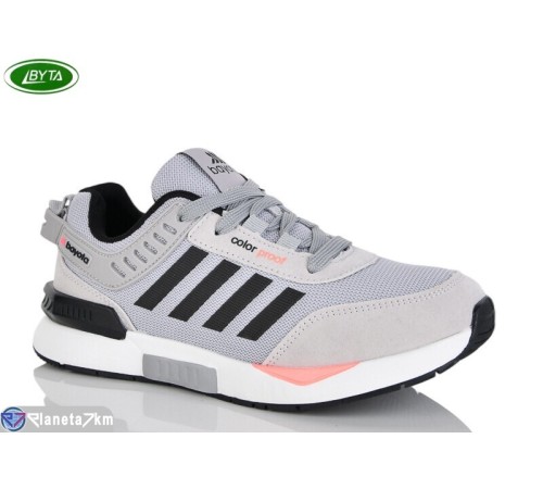 Кросівки на весну/осінь (8 пар р.36-41) сірий  "Bayota"