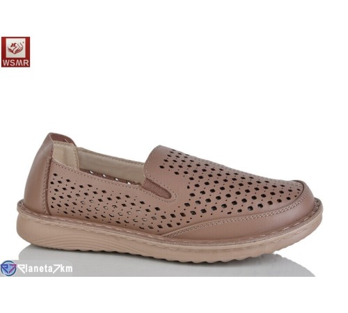 Туфлі жіночі на літо (8 пар р.36-41) коричневий  "WSMR"
