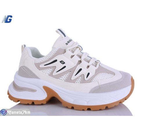 Кросівки жіночі на весну/осінь (8 пар р.36-41) бежевий  "Navigator"