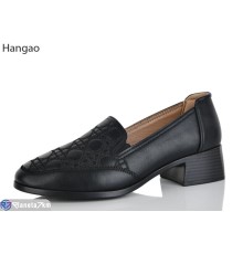 Туфлі жіночі на весну/осінь (8 пар р.37-42) чорний  "LEFRAT"