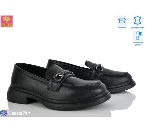 Туфлі жіночі на весну/осінь (6 пар р.36-40) чорний  "PLPS"