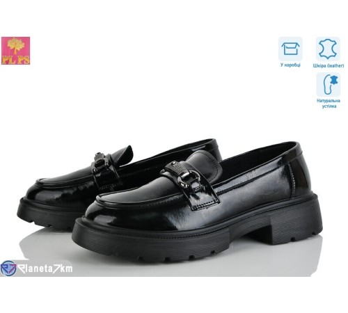 Туфлі жіночі на весну/осінь (6 пар р.36-40) чорний  "PLPS"