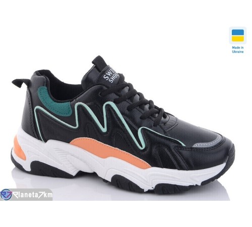 Кросівки жіночі на весну/осінь (8 пар р.36-41) чорний  "LAIFA"