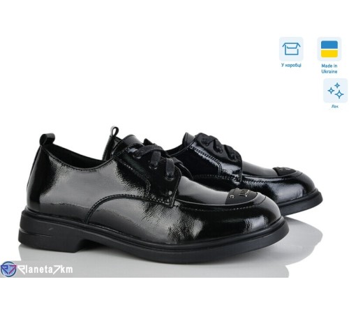 Туфлі жіночі на весну/осінь (6 пар р.36-41) чорний  "FOX"