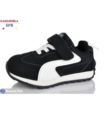 Дитячі кросівки на весну/осінь (8 пар р.21-26) чорний  "GFB-Канарейка"