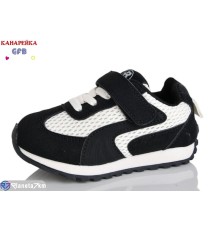 Дитячі кросівки на весну/осінь (8 пар р.21-26) чорний  "GFB-Канарейка"