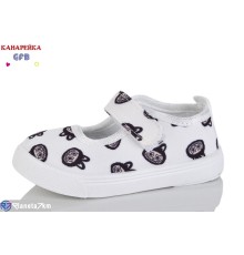 Тапки дитячі на весну/осінь (12 пар р.20-25) білий  "GFB-Канарейка"