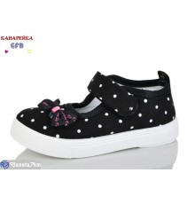 Тапки дитячі на весну/осінь (12 пар р.20-25) чорний  "GFB-Канарейка"