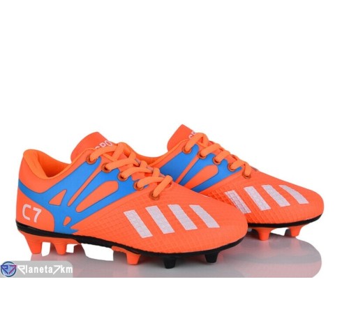 Футбольне взуття дитяче на весну/осінь (12 пар р.31-36) оранжевий  "HIGULA"