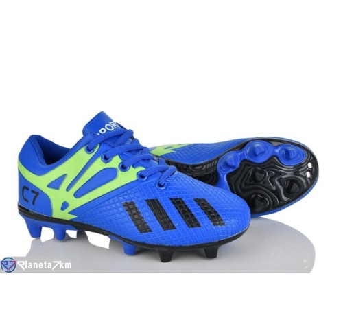 Футбольне взуття дитяче на весну/осінь (12 пар р.31-36) синій  "HIGULA"