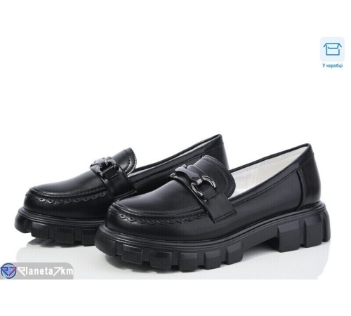 Дитячі туфлі на весну/осінь (8 пар р.31-37) чорний  "Vitta"