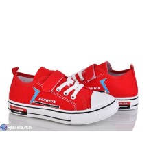 Дитячі кеди на весну/осінь (12 пар р.32-37) червоний  "Vitta"