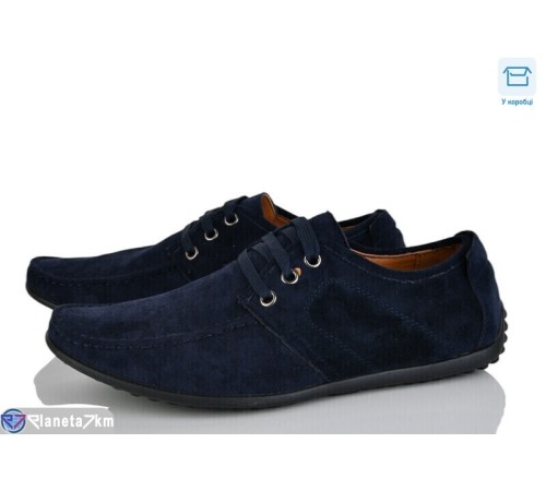 Мокасини чоловічі на весну/осінь (8 пар р.40-45) синій  "Vitta"