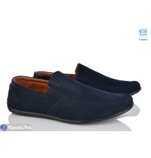 Мокасини чоловічі на весну/осінь (8 пар р.40-45) синій  "Vitta"