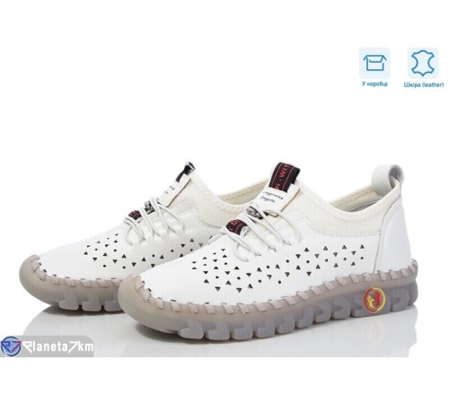 Туфлі жіночі на весну/осінь (8 пар р.36-41) білий  "HoRIK"