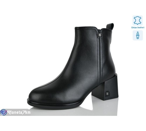 Черевики жіночі на весну/осінь (6 пар р.36-41) чорний  "LIMPO"