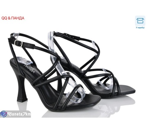 Босоніжки жіночі на літо (6 пар р.36-40) чорний  "QQ&Панда"