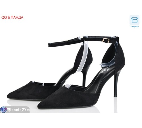 Туфлі жіночі на літо (6 пар р.36-40) чорний  "QQ&Панда"