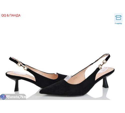 Туфлі жіночі на літо (6 пар р.36-41) чорний  "QQ&Панда"