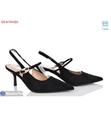 Туфлі жіночі на літо (6 пар р.36-40) чорний  "QQ&Панда"