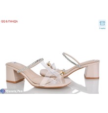 Шлепки жіночі на літо (6 пар р.36-41) бежевий  "QQ&Панда"