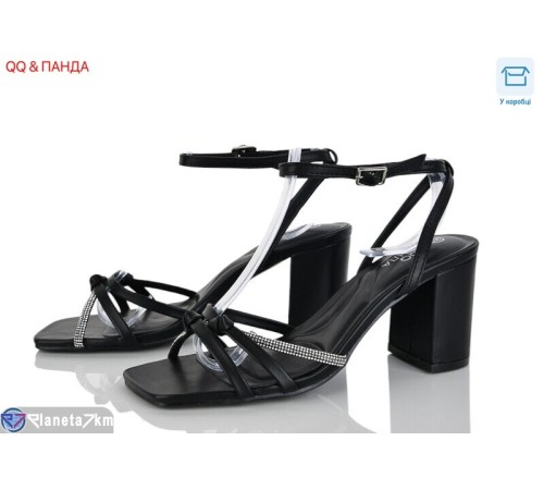 Босоніжки жіночі на літо (6 пар р.36-40) чорний  "QQ&Панда"