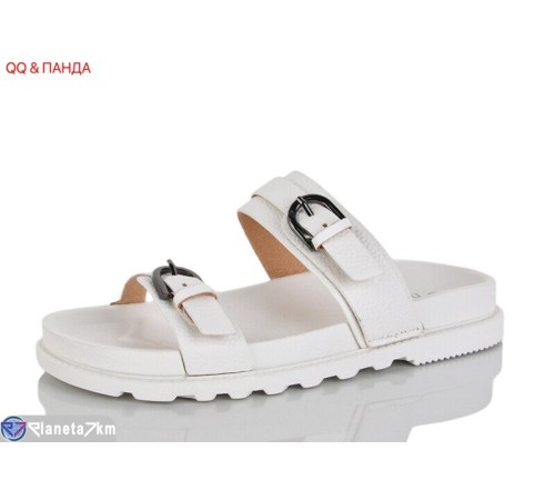 Шлепки жіночі на літо (8 пар р.36-41) білий  "QQ&Панда"