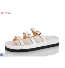 Шлепки жіночі на літо (8 пар р.36-41) білий  "QQ&Панда"