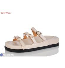 Шлепки жіночі на літо (8 пар р.36-41) бежевий  "QQ&Панда"