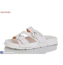 Шлепки жіночі на літо (8 пар р.36-41) білий  "QQ&Панда"