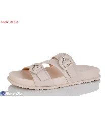 Шлепки жіночі на літо (8 пар р.36-41) бежевий  "QQ&Панда"