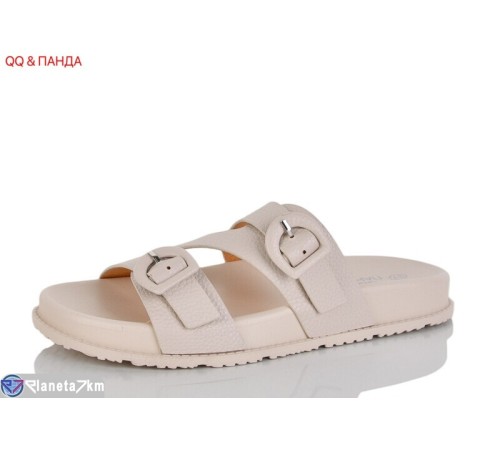 Шлепки жіночі на літо (8 пар р.36-41) бежевий  "QQ&Панда"