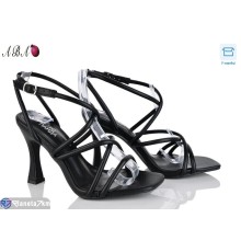 Босоніжки жіночі на літо (6 пар р.36-40) чорний  "Aba"