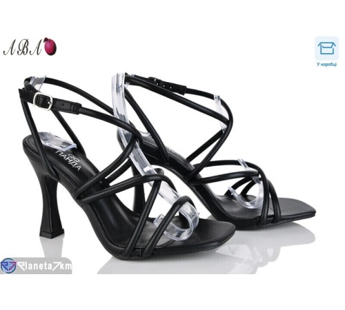 Босоніжки жіночі на літо (6 пар р.36-40) чорний  "Aba"