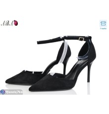 Туфлі жіночі на літо (6 пар р.36-40) чорний  "Aba"