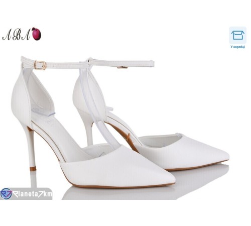 Туфлі жіночі на літо (6 пар р.36-40) білий  "Aba"