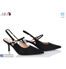 Туфлі жіночі на літо (6 пар р.36-40) чорний  "Aba"