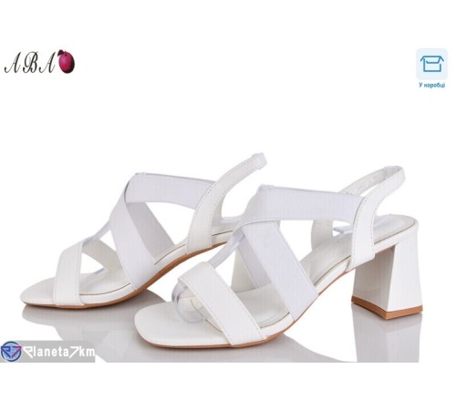 Босоніжки жіночі на літо (6 пар р.36-40) білий  "Aba"