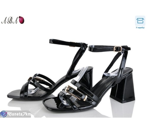 Босоніжки жіночі на літо (6 пар р.36-40) чорний  "Aba"