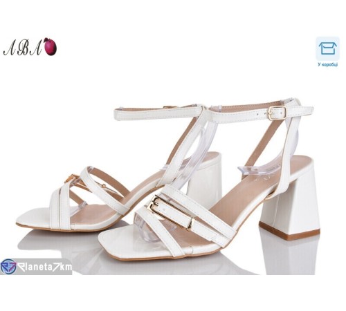 Босоніжки жіночі на літо (6 пар р.36-40) білий  "Aba"