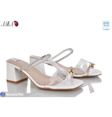 Шлепки жіночі на літо (6 пар р.36-41) білий  "Aba"