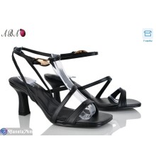 Босоніжки жіночі на літо (6 пар р.36-41) чорний  "Aba"