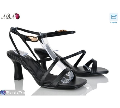 Босоніжки жіночі на літо (6 пар р.36-41) чорний  "Aba"