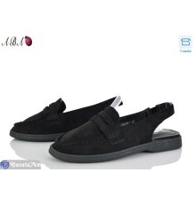 Туфлі жіночі на літо (8 пар р.36-41) чорний  "Aba"