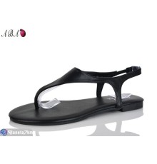 Босоніжки жіночі на літо (8 пар р.36-41) чорний  "Aba"