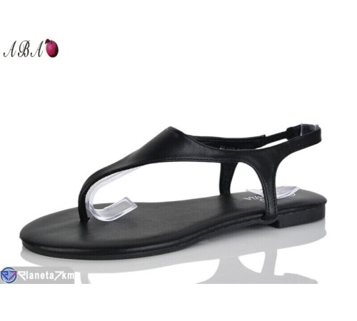 Босоніжки жіночі на літо (8 пар р.36-41) чорний  "Aba"